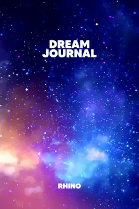 Rhino: Dream Journal: Lined Ruled Page Notebook for Dream Tracking poster