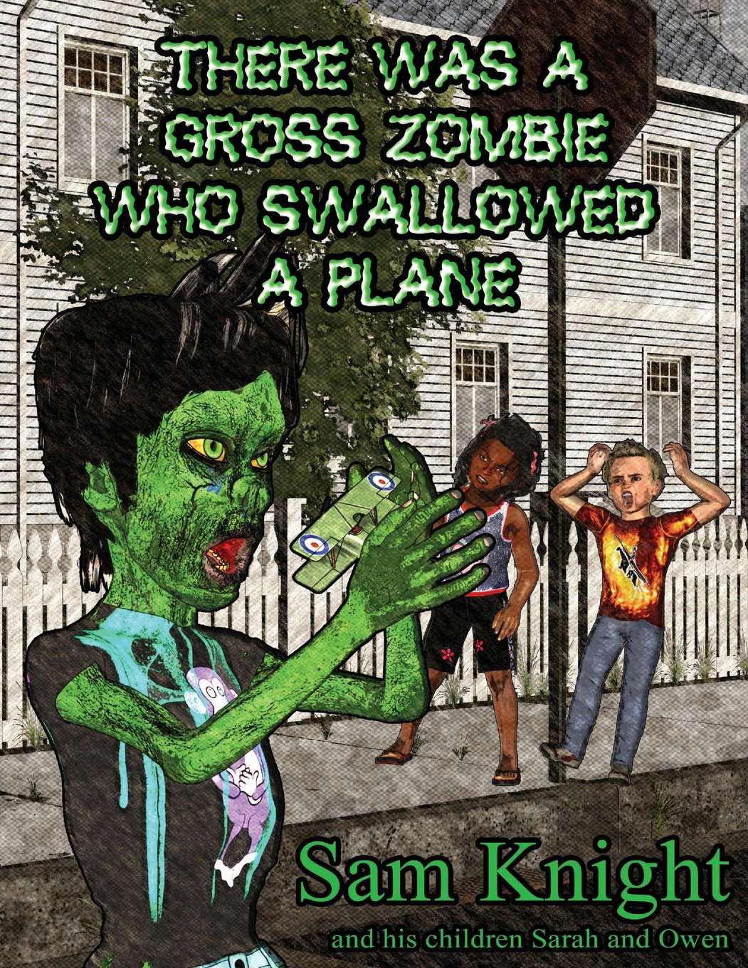 There Was a Gross Zombie Who Swallowed a Plane poster