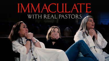 Sydney Sweeney Watches IMMACULATE With Real Pastors poster