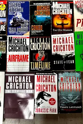 Michael Chichton Thriller Novel Collection 18 Book Set poster