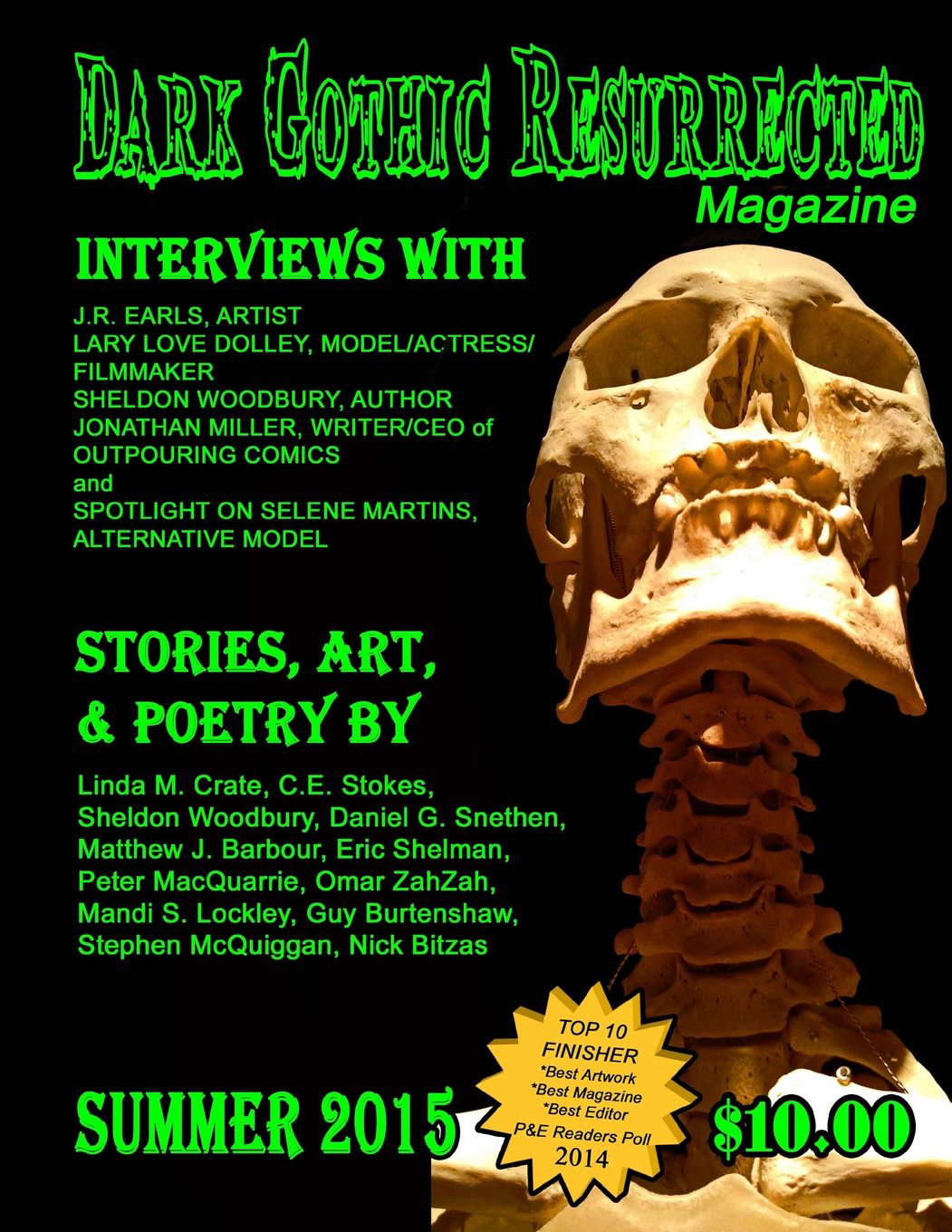 Dark Gothic Resurrected Magazine, Summer 2015 poster