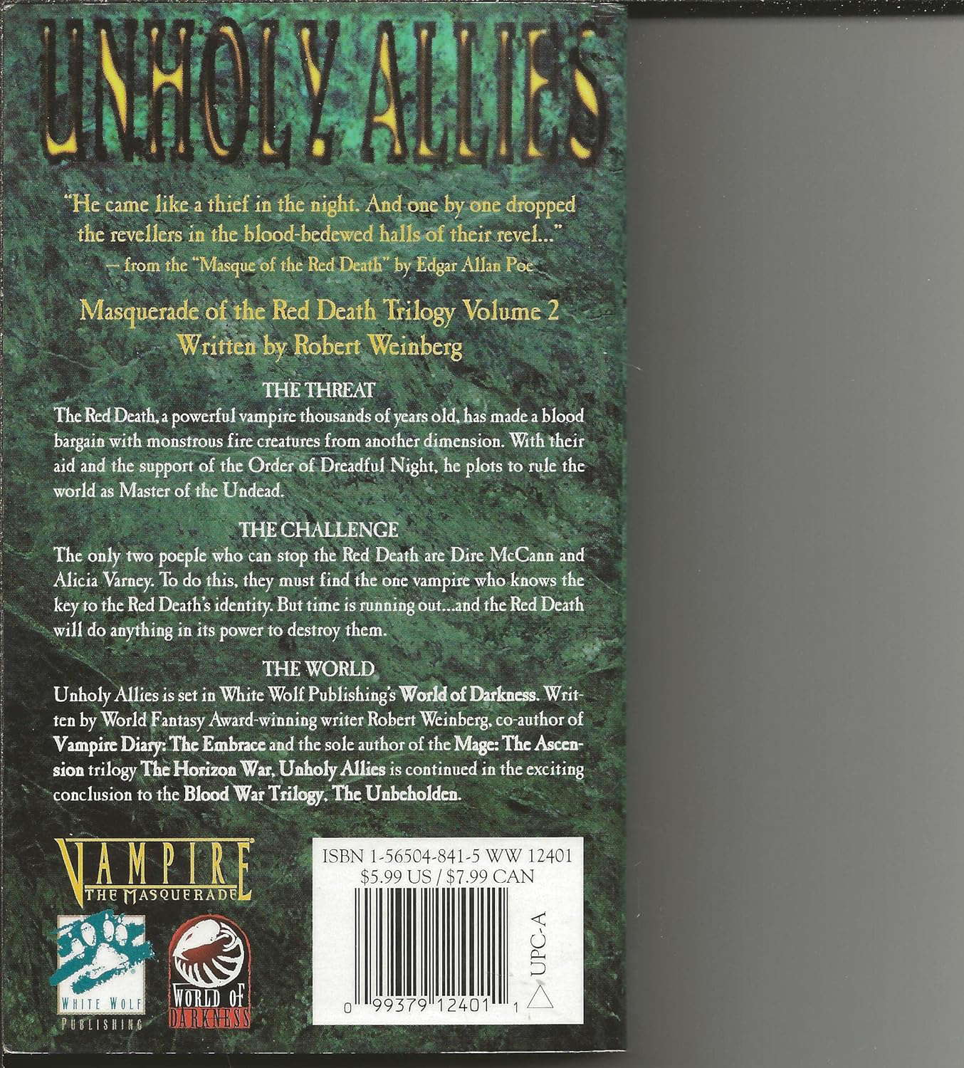 Unholy Allies (Masquerade of the Red Death Trilogy, Vol 2) poster