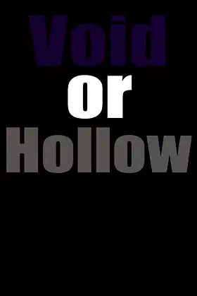 Void or Hollow poster