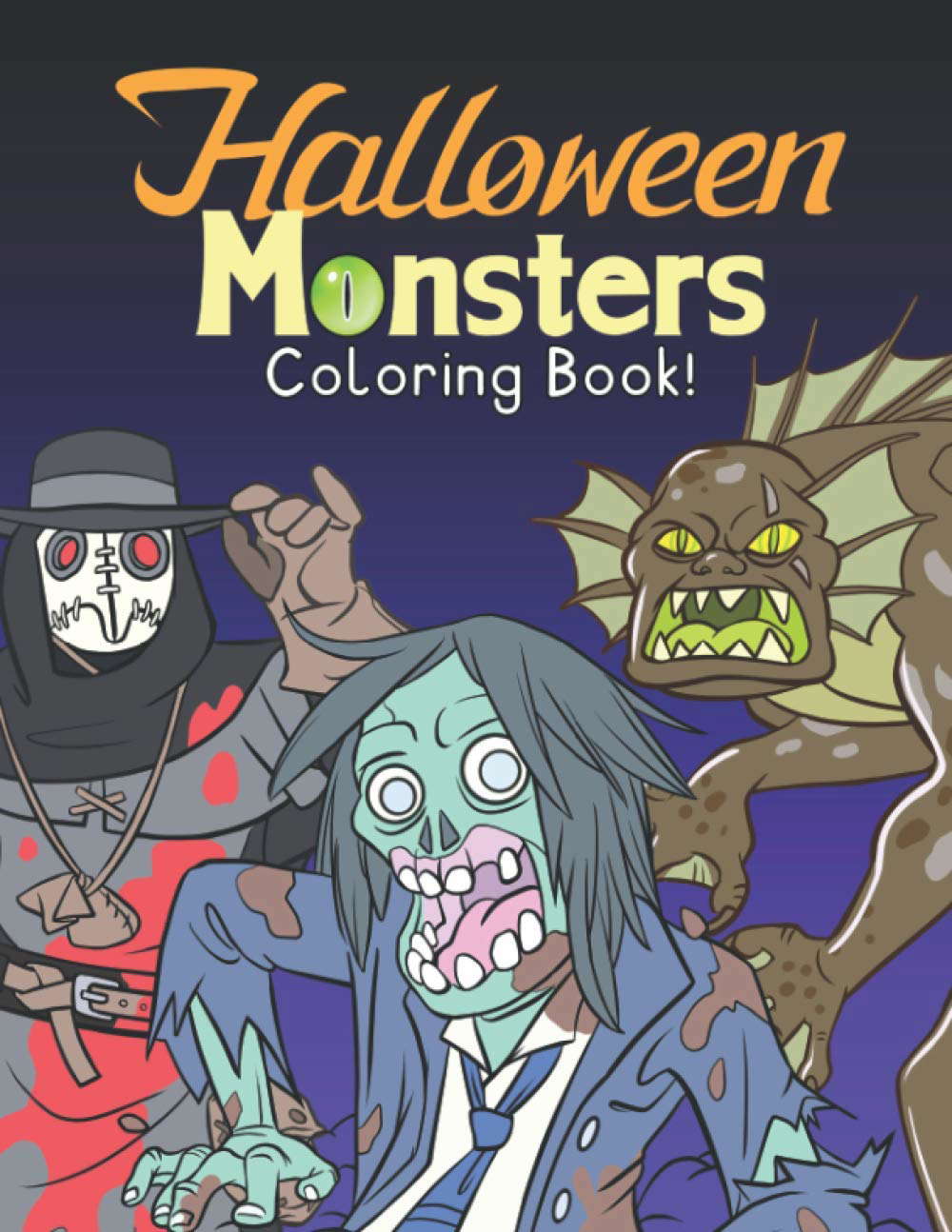 Halloween Monsters: Coloring Book poster