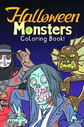 Halloween Monsters: Coloring Book poster
