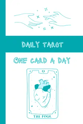 Daily Tarot - One Card A Day: 50 days of tarot / Learn Tarot / Workbook poster