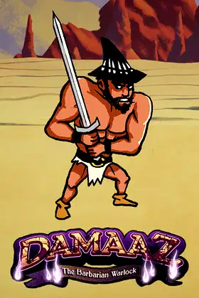 Damaaz the Barbarian Warlock poster