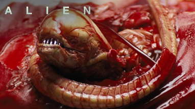 Iconic Chestburster Scene poster