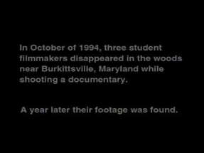 THE BLAIR WITCH PROJECT - Trailer poster
