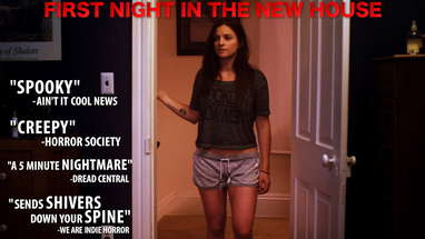 FIRST NIGHT IN THE NEW HOUSE - short horror film poster