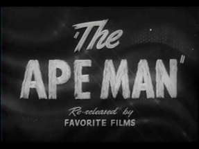 Bela Lugosi - The Ape Man - Trailer poster
