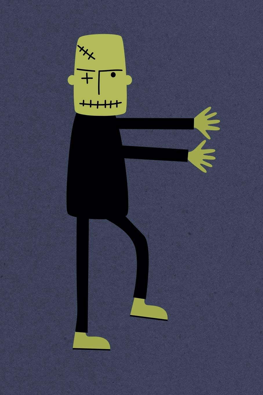 Notes: A Blank Squared Paper Journal with Cute Zombie Monster Cover Art poster