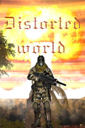 Distorted world poster