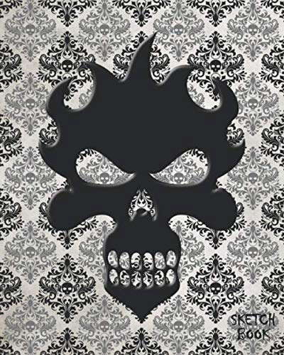 Sketchbook: Scary Skull Blank Unlined Drawing Sketch Pad poster