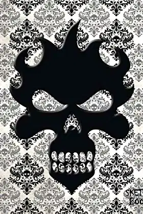 Sketchbook: Scary Skull Blank Unlined Drawing Sketch Pad poster