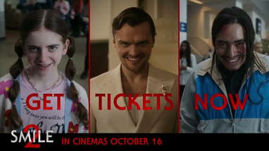 Time to smile! Get tickets now. poster