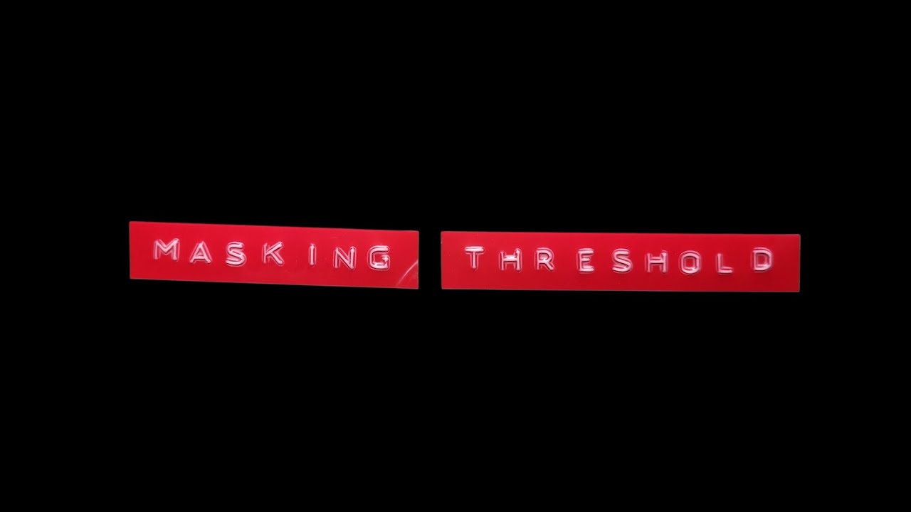 Poster for Masking Threshold