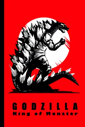 Godzilla Journal: Portable 6x9" - 120 White Pages Journal Notebook poster