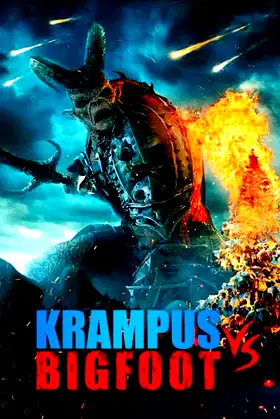Bigfoot vs Krampus poster