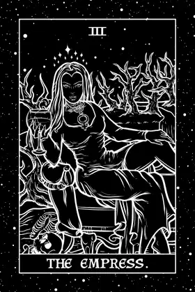 The Empress Shadow Edition: Tarot Card Notebook poster
