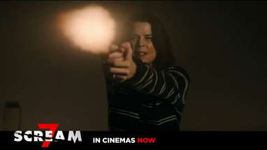 I'm waiting for you, Sidney. Get your tickets to see #Scream7 — now showing in cinemas! poster