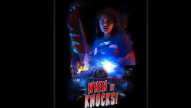 "WHEN IT KNOCKS" Short horror film 2023 poster