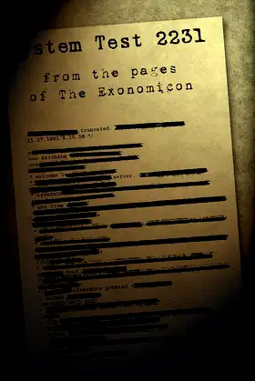 System Test 2231 (Exonomicon) poster