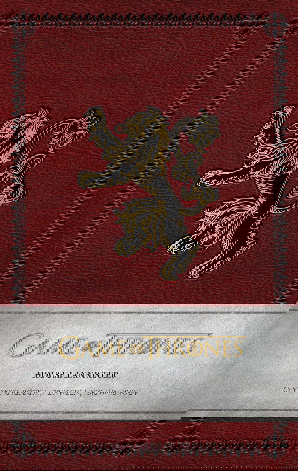 Game of Thrones: House Lannister Ruled Notebook poster