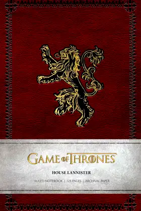 Game of Thrones: House Lannister Ruled Notebook poster