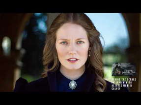 BTS interview with actress Mhairi Calvey poster