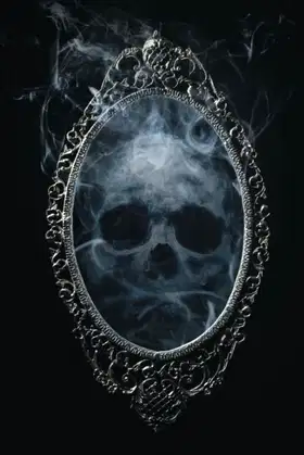 Dark Witchcraft sorcery skulls Notebook poster