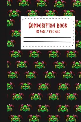 Composition Book: Zombunny Spooky Kawaii Cute Halloween Zombie Bunny Goat poster