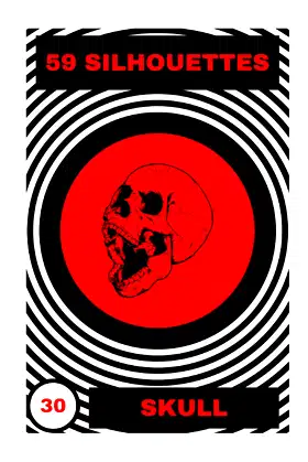 SKULL: 59 SILHOUETTES (SHADOW) poster