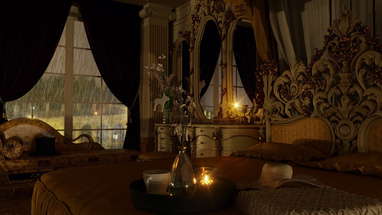 Princess! This is a classic bedroom in a palace where you can sleep poster