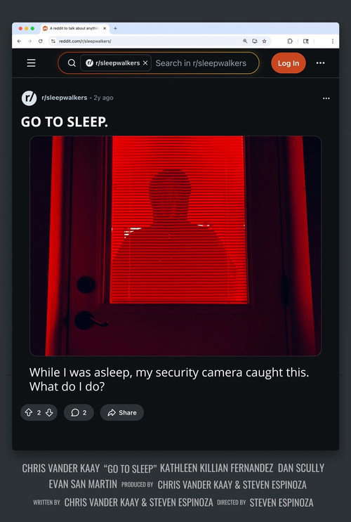 Go to Sleep poster