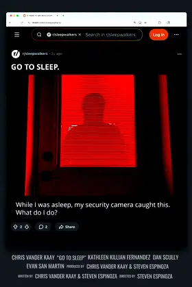 Go to Sleep poster