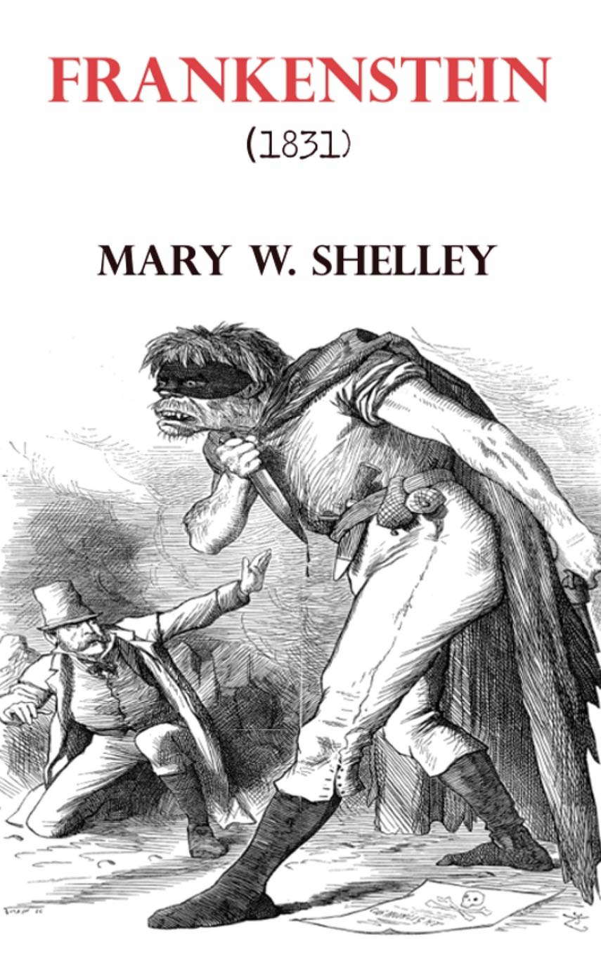 Frankenstein Mary Shelley Hardcover poster