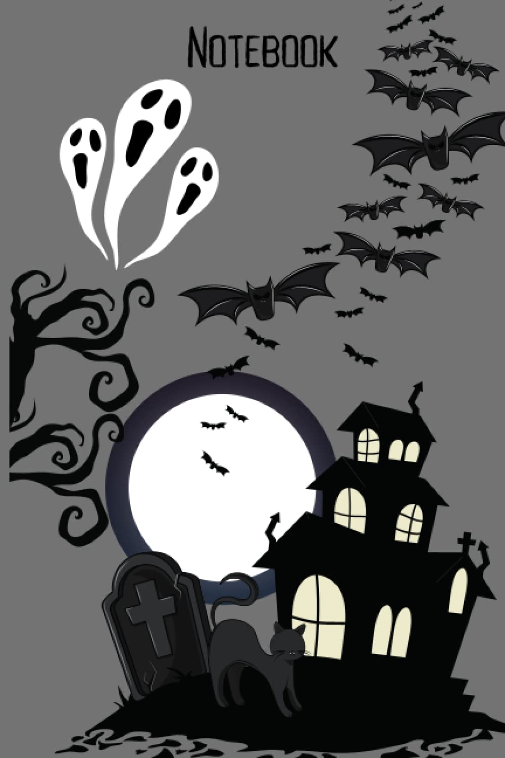 Notebook: Haunted House Notebook: 6x9" with 200 lined pages poster