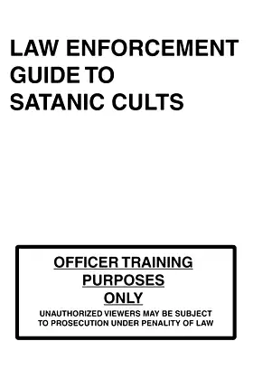 Law Enforcement Guide to Satanic Cults poster