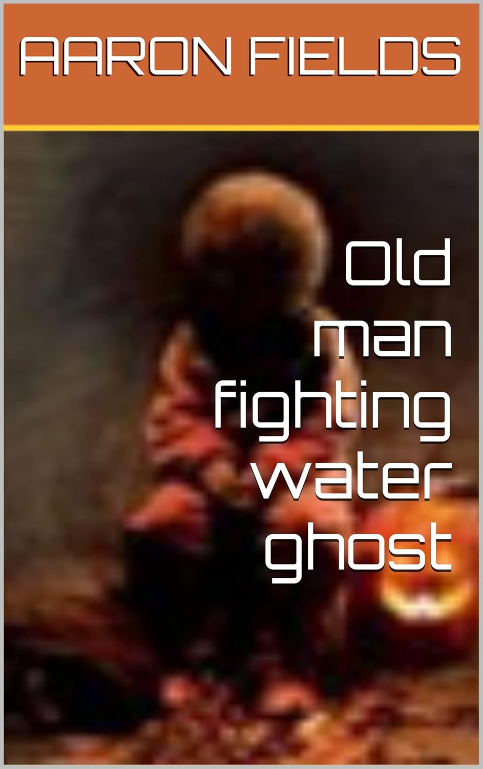 Old man fighting water ghost poster