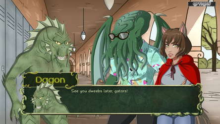 Tentacle Prawn: (Actually) A Cthulhu Dating Sim screenshot 2