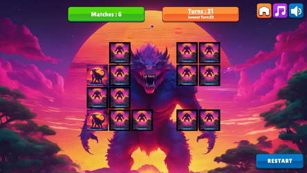OG Memory: Synthwave Monsters screenshot 2