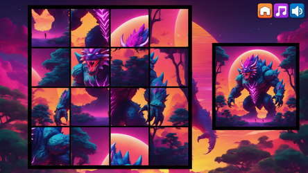 OG Puzzlers: Synthwave Monsters screenshot 3