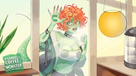 I drink Sorrel Coffee to reboot reality, but I'm being hunted by Monster Girls and armed agents - Artbook and Wallpapers screenshot 1