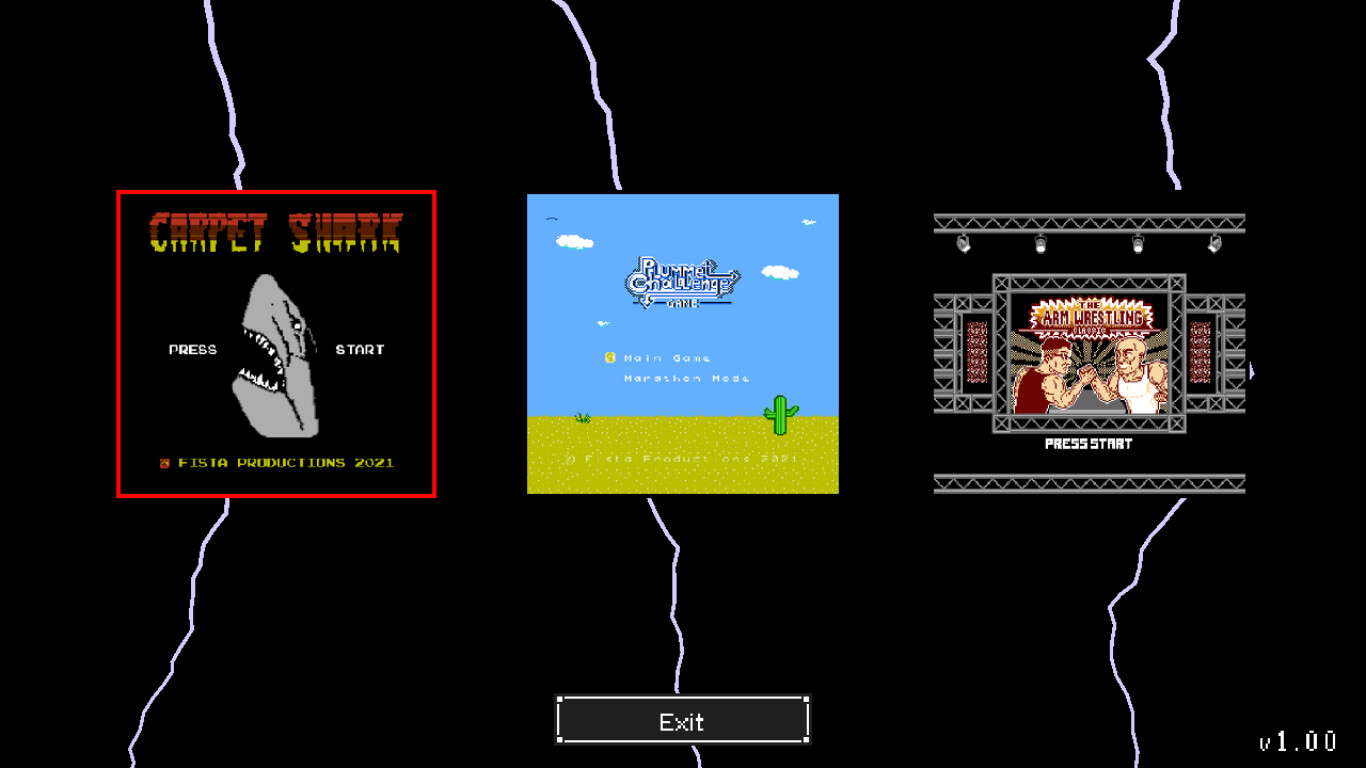 Fista 3-in-1 Retro Pack (Carpet Shark, Plummet Challenge Game, & The Arm Wrestling Classic) screenshot
