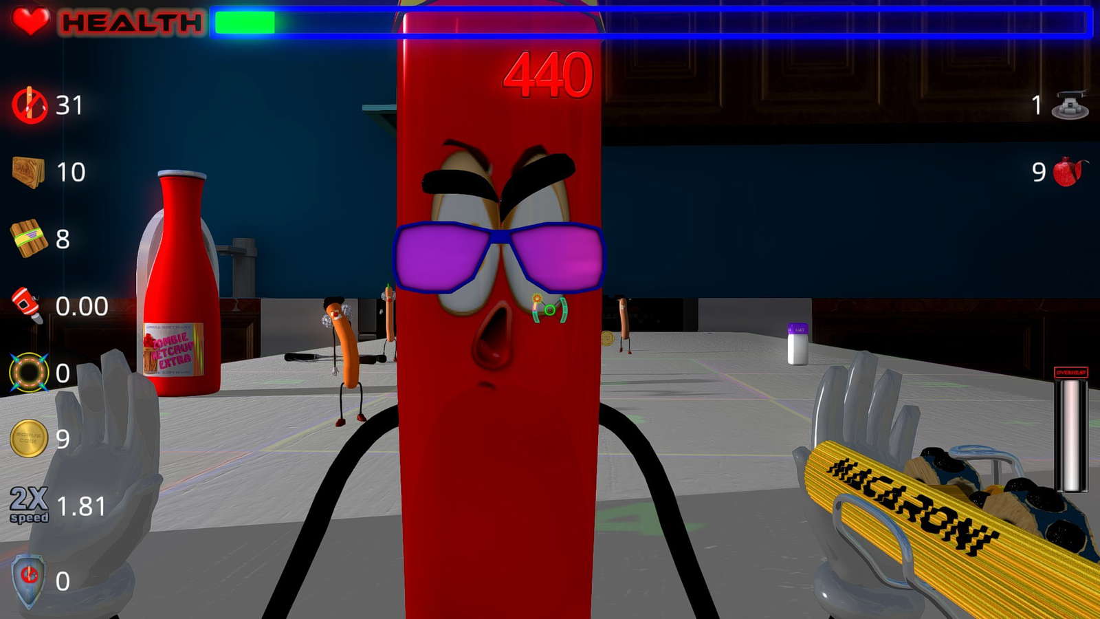 Die, zombie sausage, die! screenshot