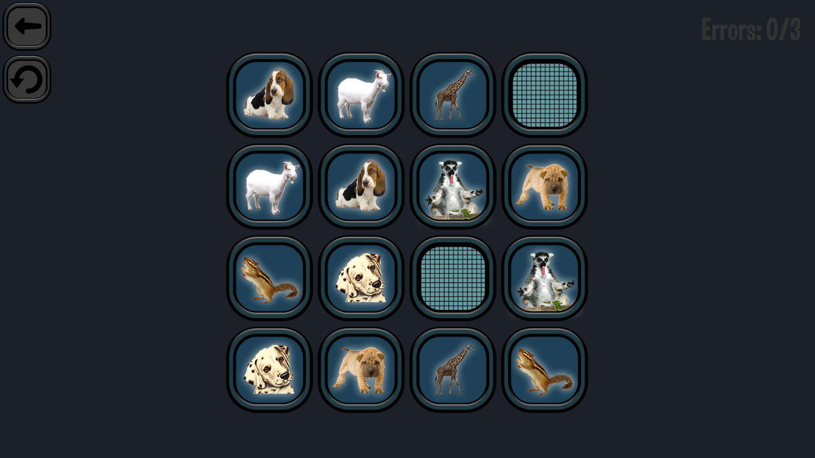 Animals Memory screenshot
