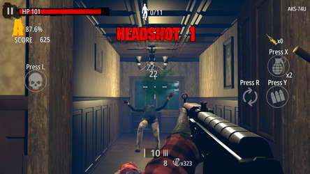 Zombie Hunter: D-Day screenshot 1