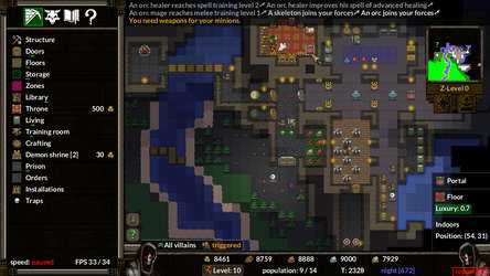 KeeperRL screenshot 1