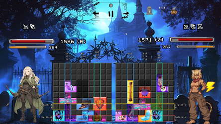 Monsters in the Moonlight: Tetris screenshot 2